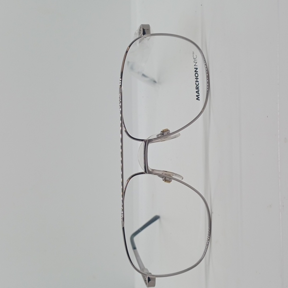NWT MEN'S MARCHON NYC EYEGLASS FRAMES M-JONATHAN SILVER